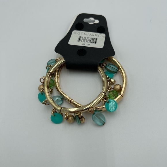 Gennaro Stretch Bracelet Gold Stackable Bracelets NWT - Picture 3 of 5